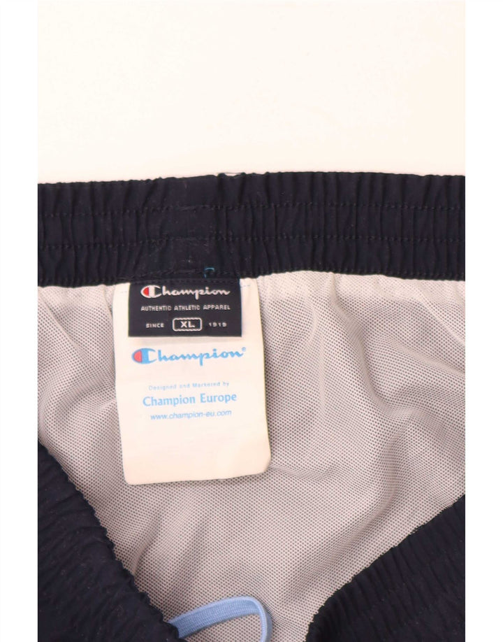 Pantaloni scurți de înot grafic pentru bărbați Champion XL, poliester color-bloc, albastru marin