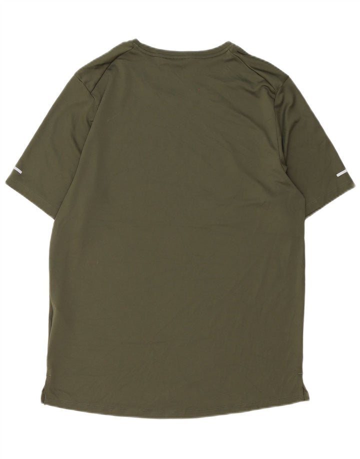 Tricou grafic pentru alergare Nike pentru bărbați Top Mediu Verde Poliester Sport