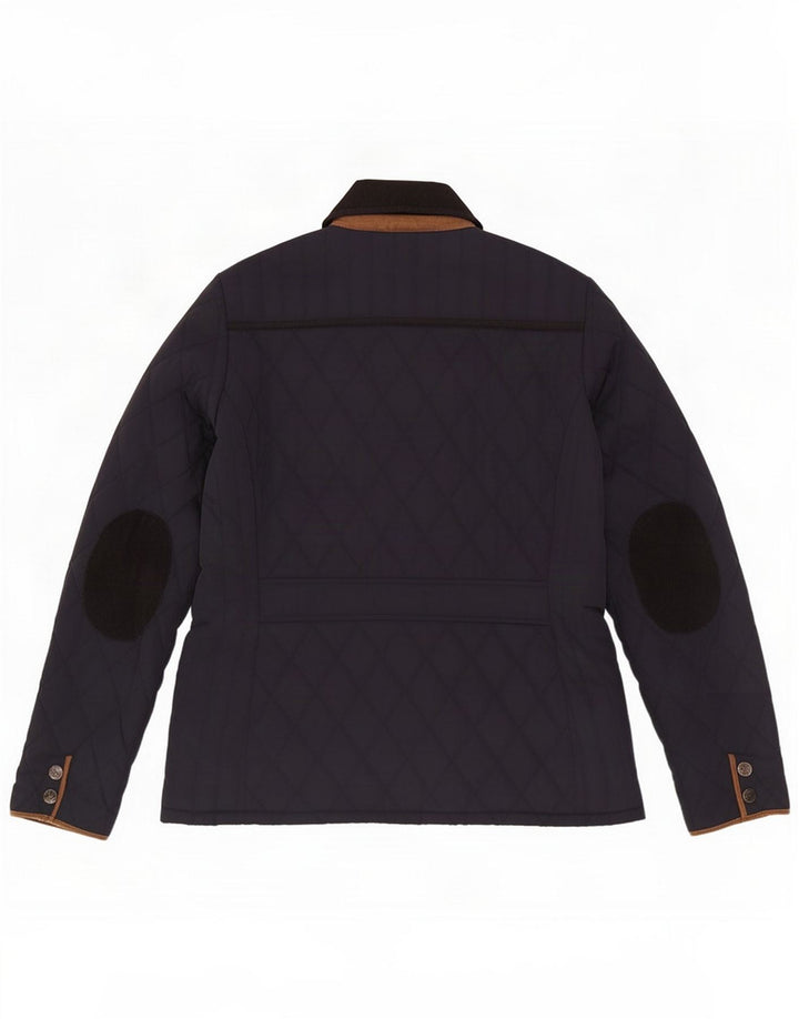 Crew Clothing Jachetă matlasată pentru femei UK 12 Medium Navy Blue Poliester