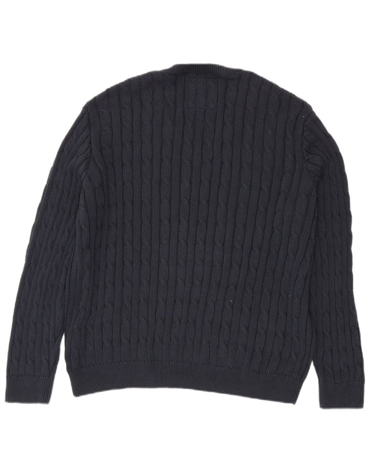 Pulover supradimensionat cu decolteu în V Superdry pentru femei UK 10 Mic bleumarin