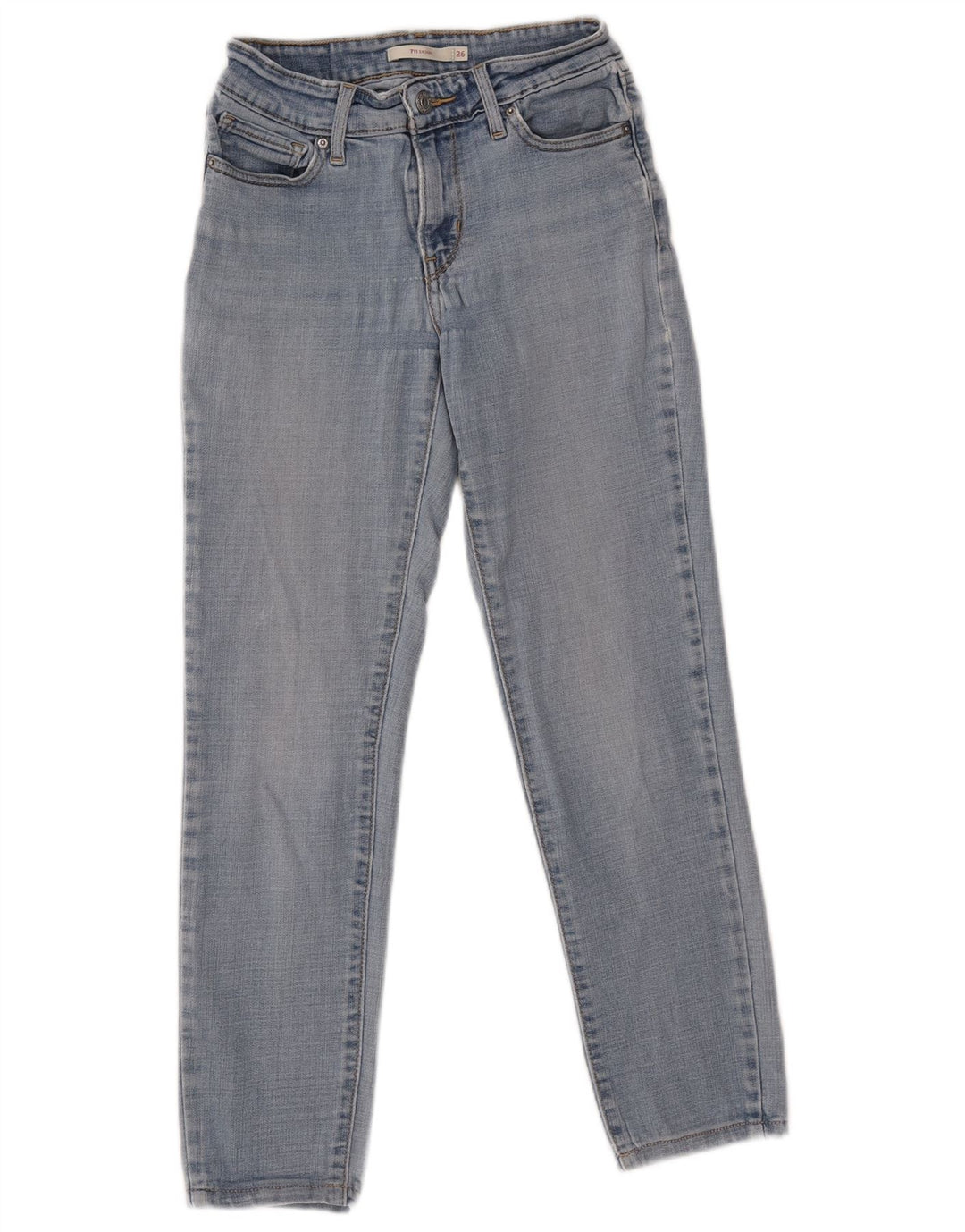Blugi skinny 711 pentru femei LEVI'S W26 L26 albastru