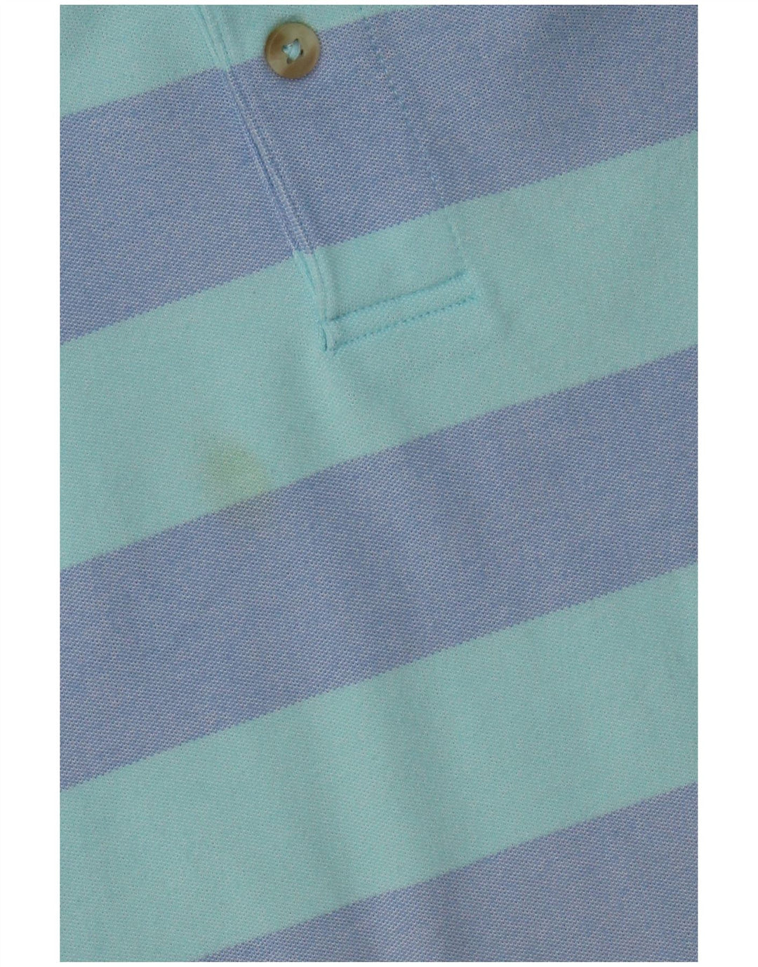 Tricou polo Izod pentru bărbați, bumbac cu dungi albastre mari