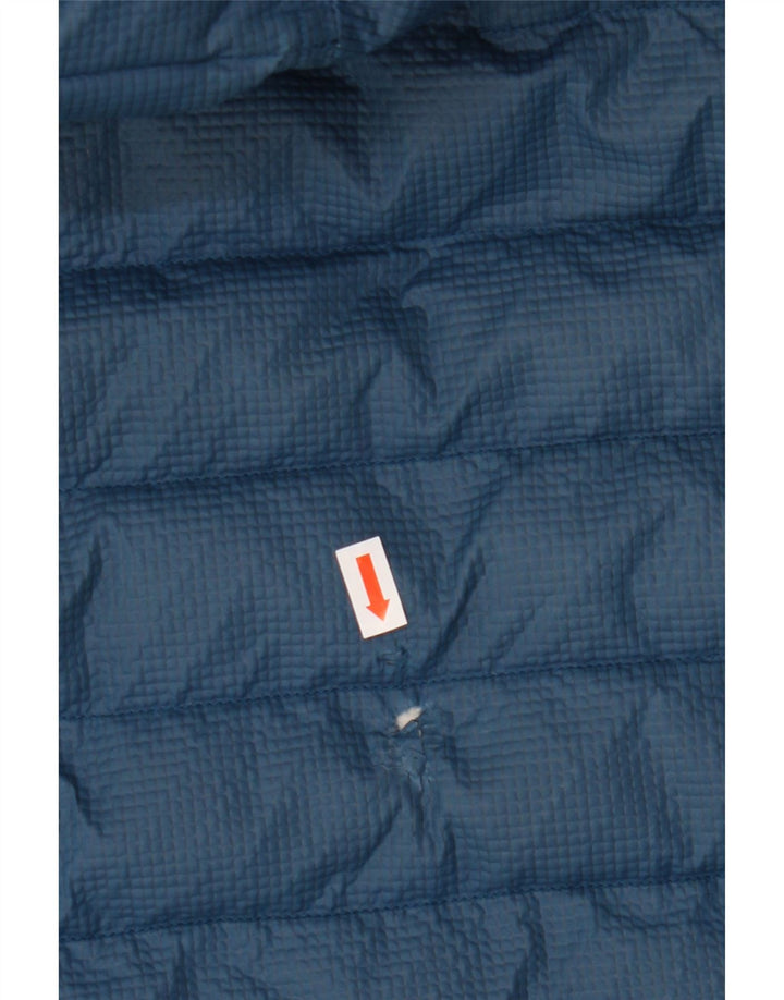 Jachetă căptușită cu glugă Adidas pentru femei UK 14 Medium Blue Nylon