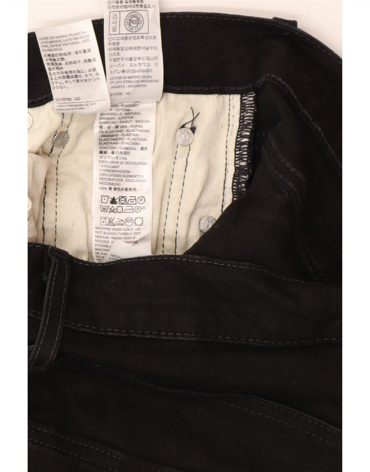 Blugi slim pentru bărbați Levi's W30 L30 bumbac negru