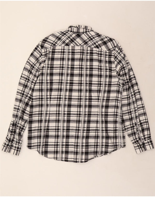 Cămașă militară din flanel pentru bărbați GUESS, 2XL, bumbac negru cu carouri