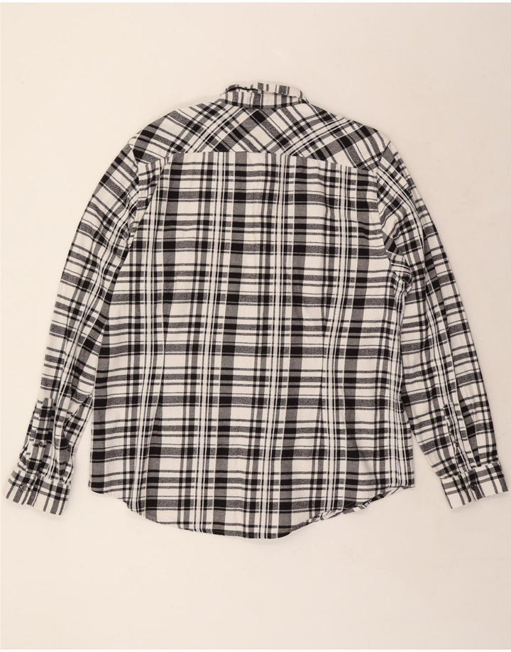 Cămașă militară din flanel pentru bărbați GUESS, 2XL, bumbac negru cu carouri