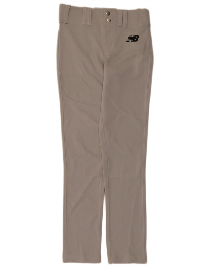 New Balance Pantaloni slim casual pentru baieti 15-16 ani Mediu W28 Gri Poliester