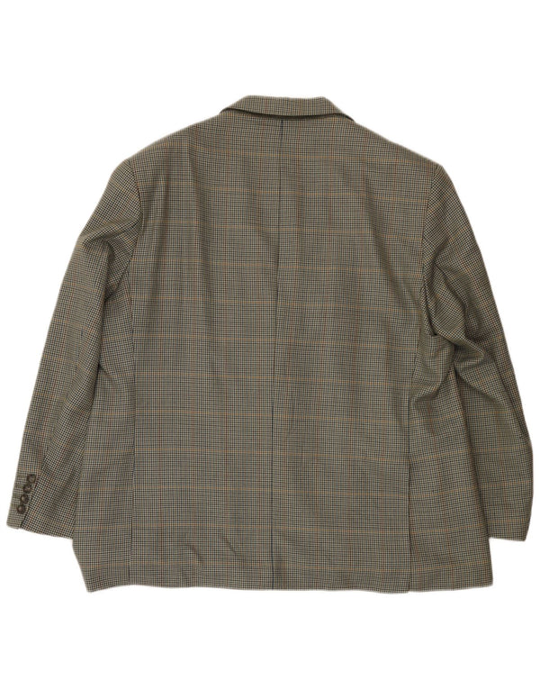 Jachetă pentru bărbați Marks & Spencer, cu 2 nasturi, UK 46 XL, verde Houndstooth