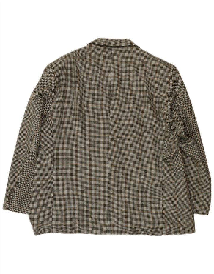 Jachetă pentru bărbați Marks & Spencer, cu 2 nasturi, UK 46 XL, verde Houndstooth