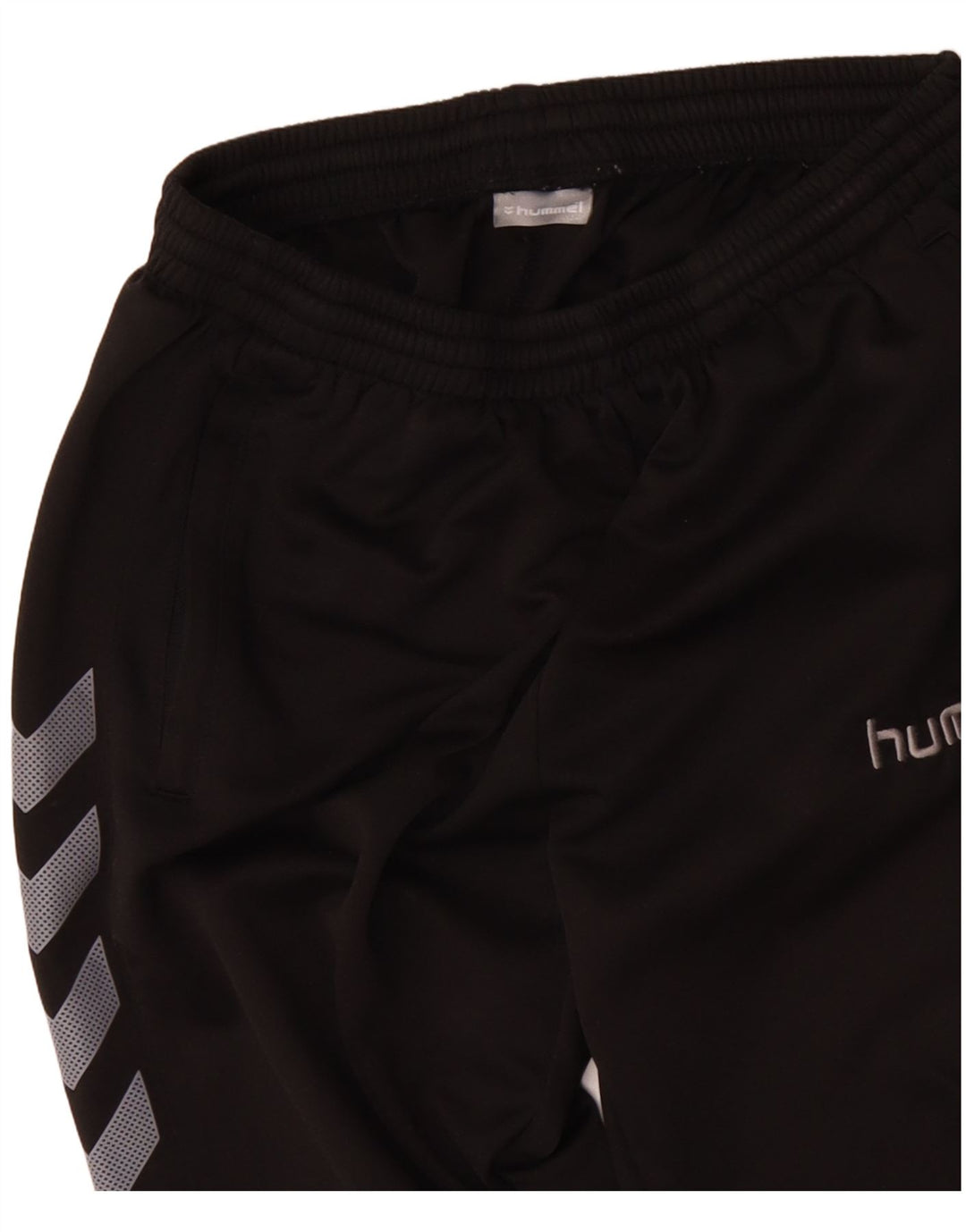 Pantaloni de trening grafic pentru bărbați HUMMEL, poliester mediu negru