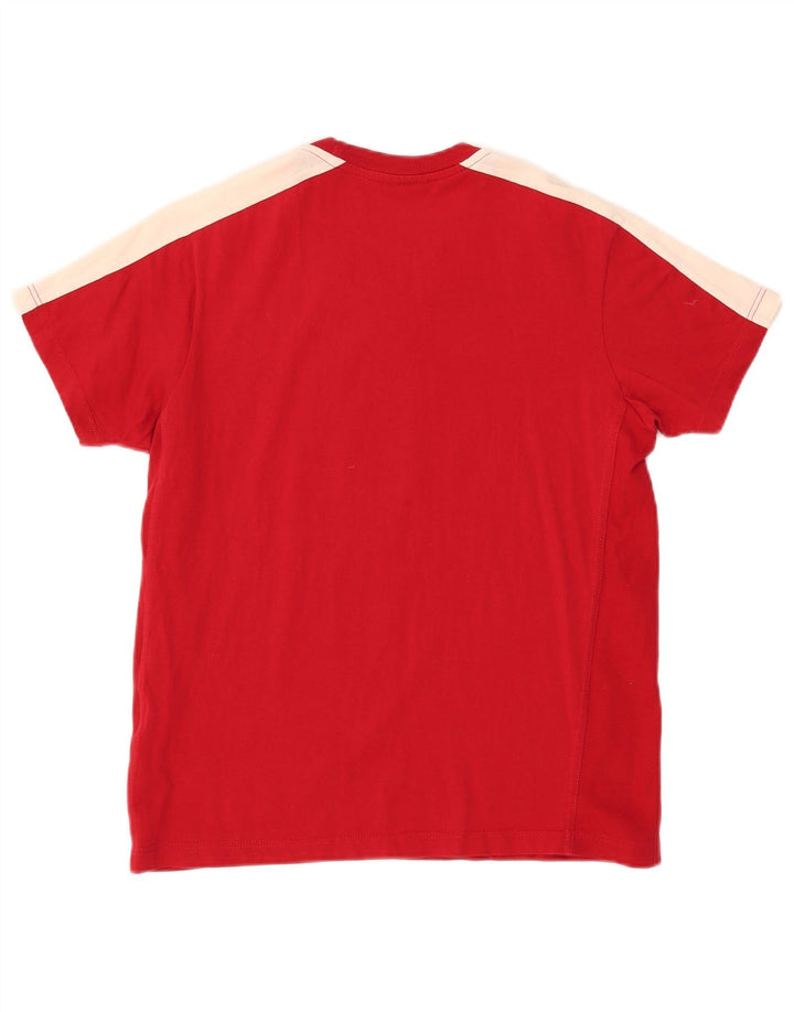 Tricou cu grafic muscular pentru femei CHAMPION Top UK 14 Medium Red Colorblock