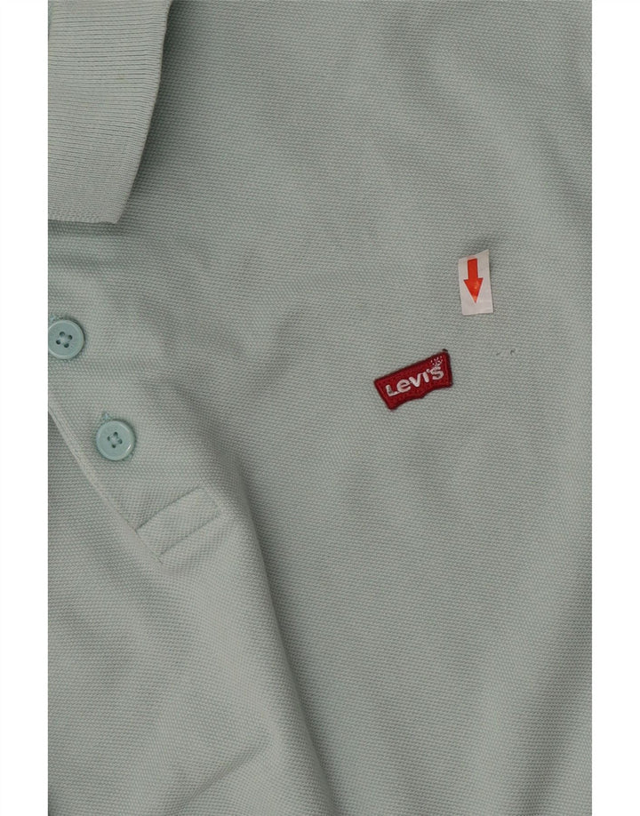 Cămașă polo Levi's Standard Fit, bumbac verde mare