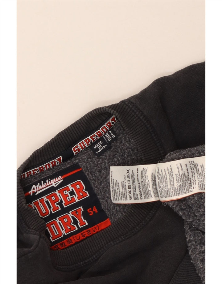 Pulover supradimensionat cu grafic Superdry pentru bărbați UK 8 Bumbac gri mic