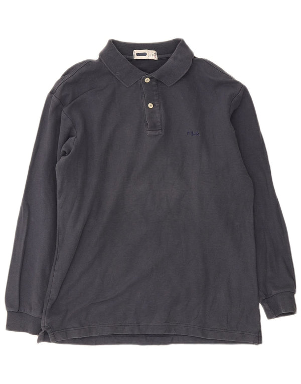 Tricou polo cu mânecă lungă pentru bărbați Fila IT 46 Small Bleumarin