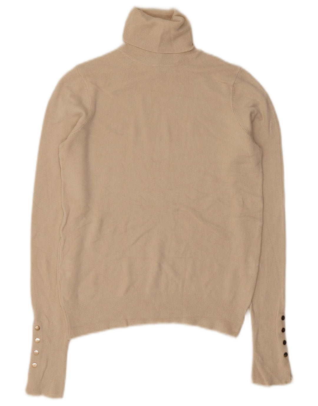 Pulover pentru femei cu gât rulat Zara UK 10 Mic Bej