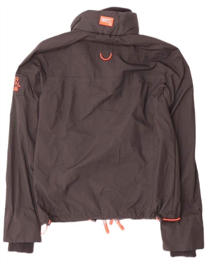 Jachetă bomber supradimensionată pentru femei Superdry UK 6 XS nailon gri