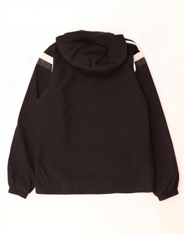 Jachetă de ploaie cu glugă pentru bărbați Adidas UK 36, negru, poliester color block