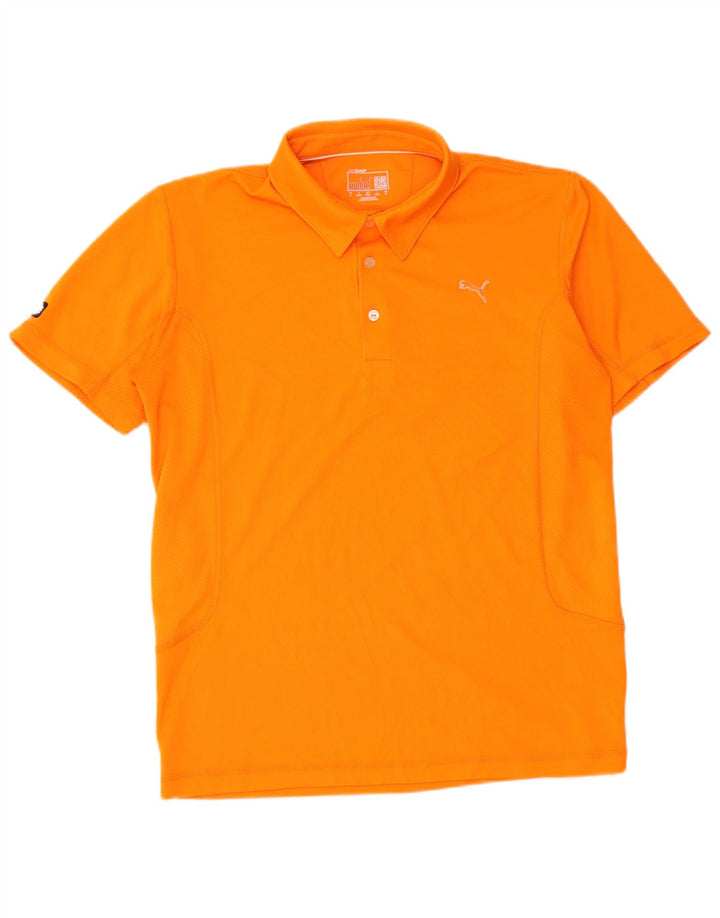 Tricou polo Puma pentru bărbați, poliester portocaliu mediu