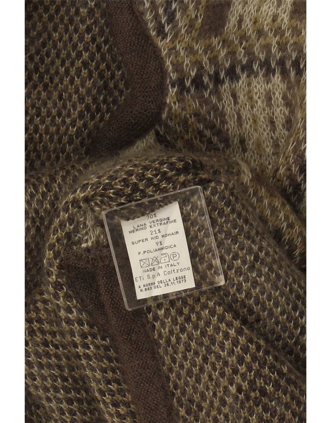 Pulover Cardigan Vintage pentru Damă UK 16 Mare Lână cu carouri gri