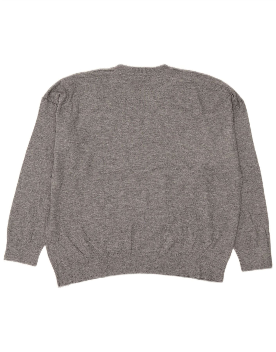 Pulover pentru femei supradimensionat cu gâtul turnat Zara UK 16, mare, gri cu pete