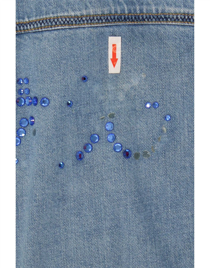 Jachetă de blugi Antonette pentru femei UK 18 XL Bumbac albastru