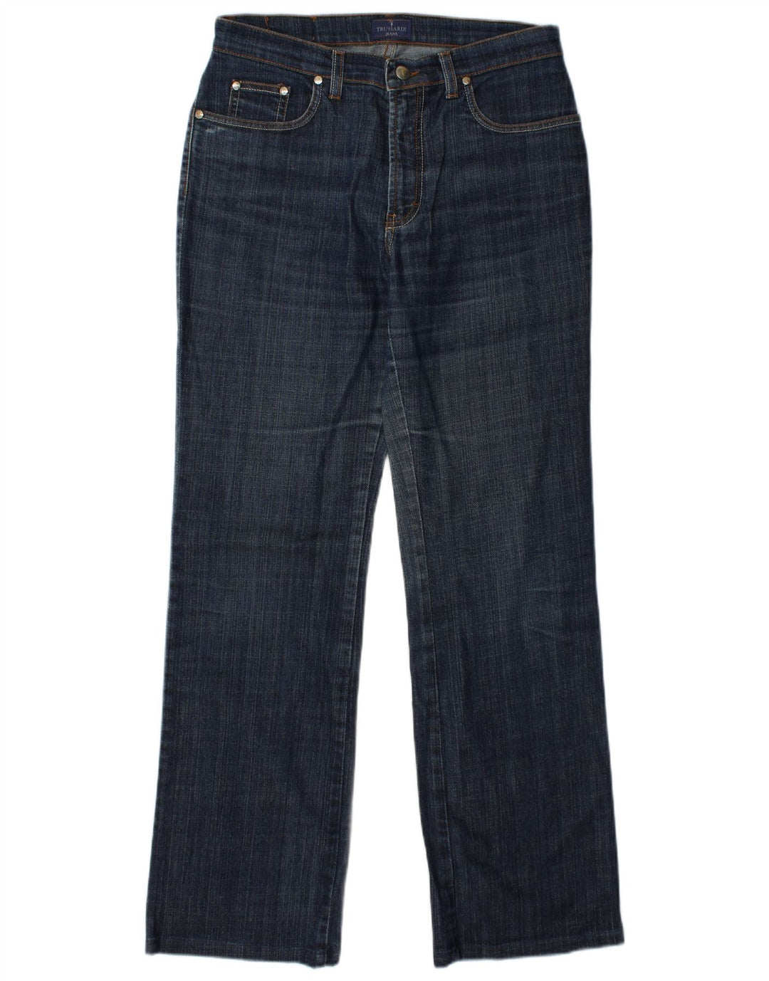 TRUSSARDI Blugi drepti pentru femei W30 L31 Bumbac albastru