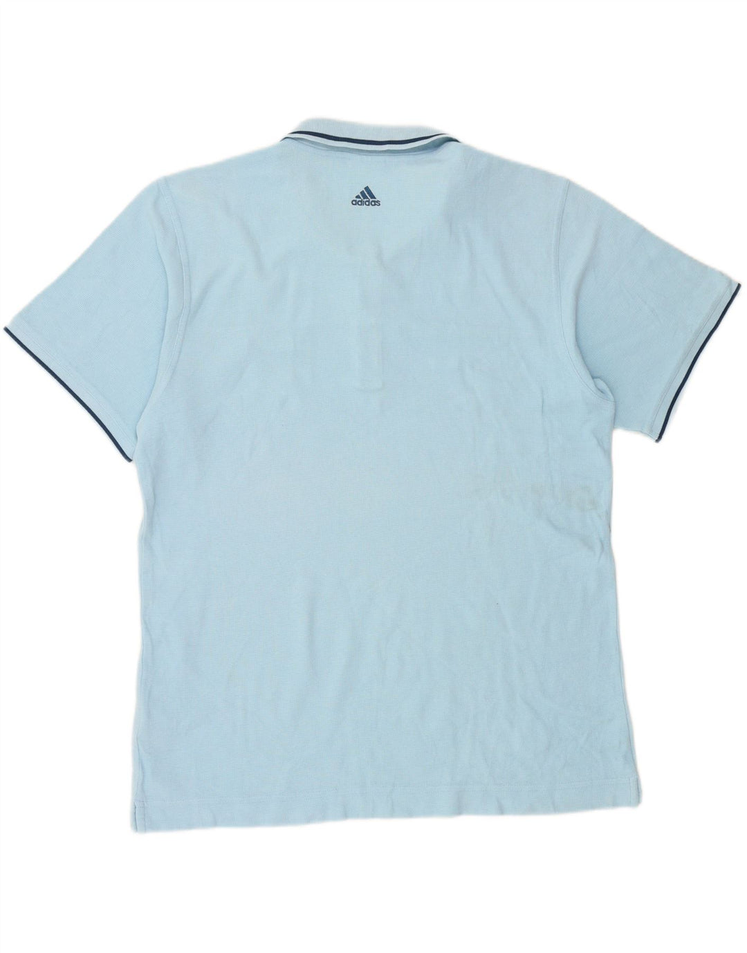 ADIDAS Mens Polo Shirt Large Blue Cotton Vintage Adidas and Second-Hand Adidas from Messina Hembry 