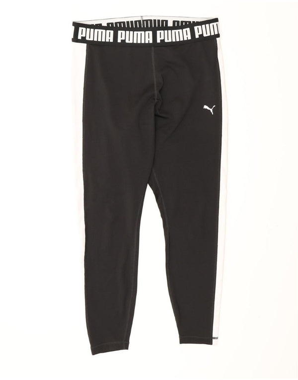 Leggings cu grafică Puma pentru femei UK 16 Sport mare din poliester negru
