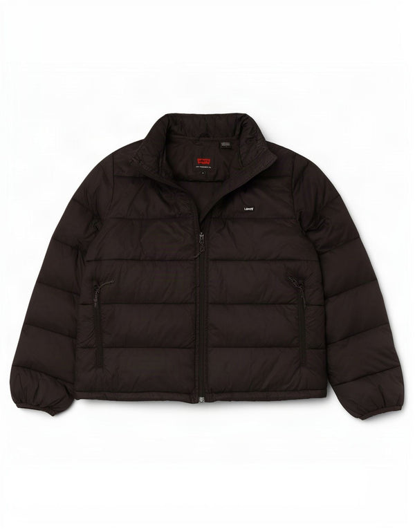Jachetă căptușită Levi's pentru femei UK 14 Poliester mediu negru