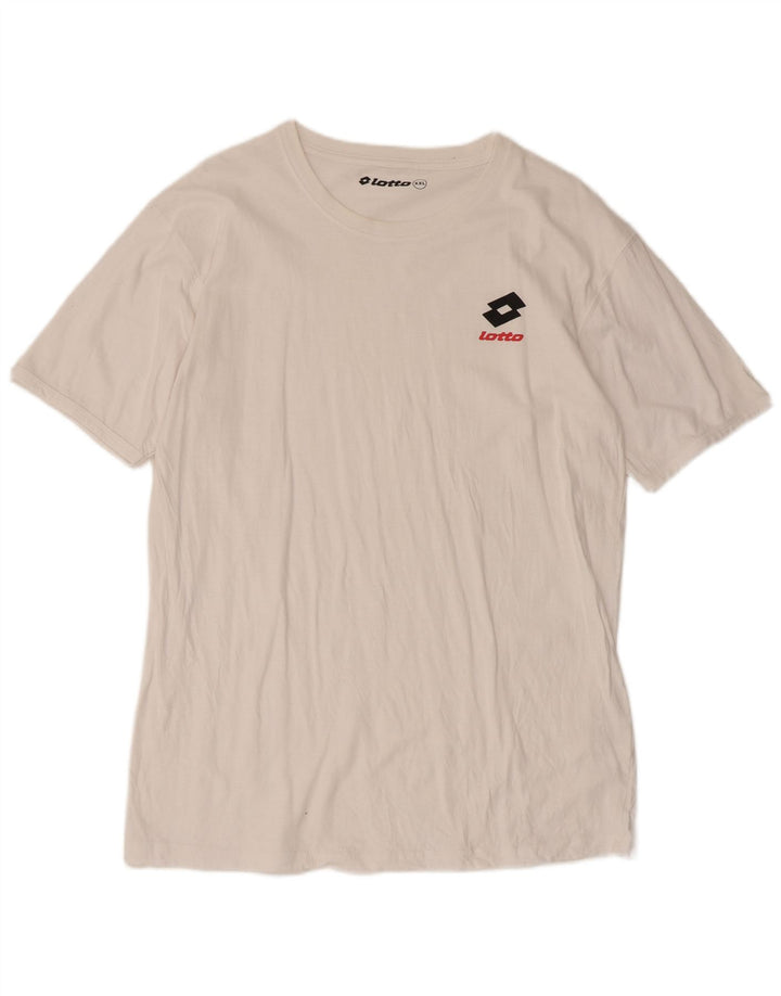 Tricou Bărbați Lotto Top 2XL Bumbac Alb