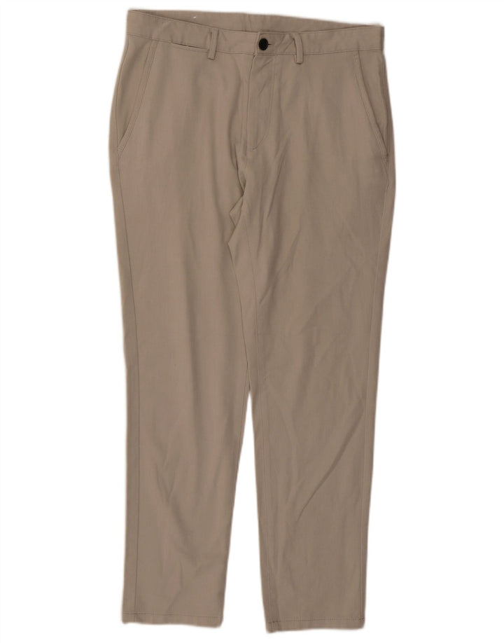 Pantaloni chino slim pentru femei ZARA EU 40 Medium L31 L38 Bej