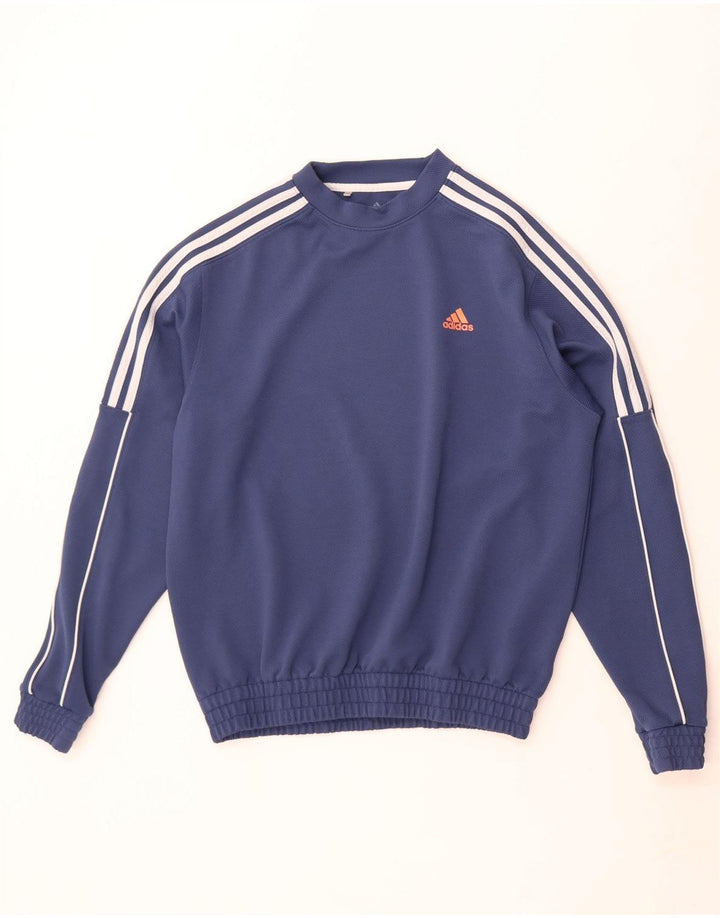 Pulover pentru bărbați Adidas Pulover Medium Albastru Colorblock Poliester