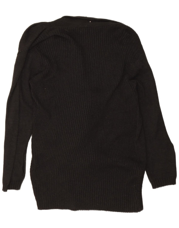Pulover cardigan deschis pentru femei Autograph UK 18 XL bumbac negru