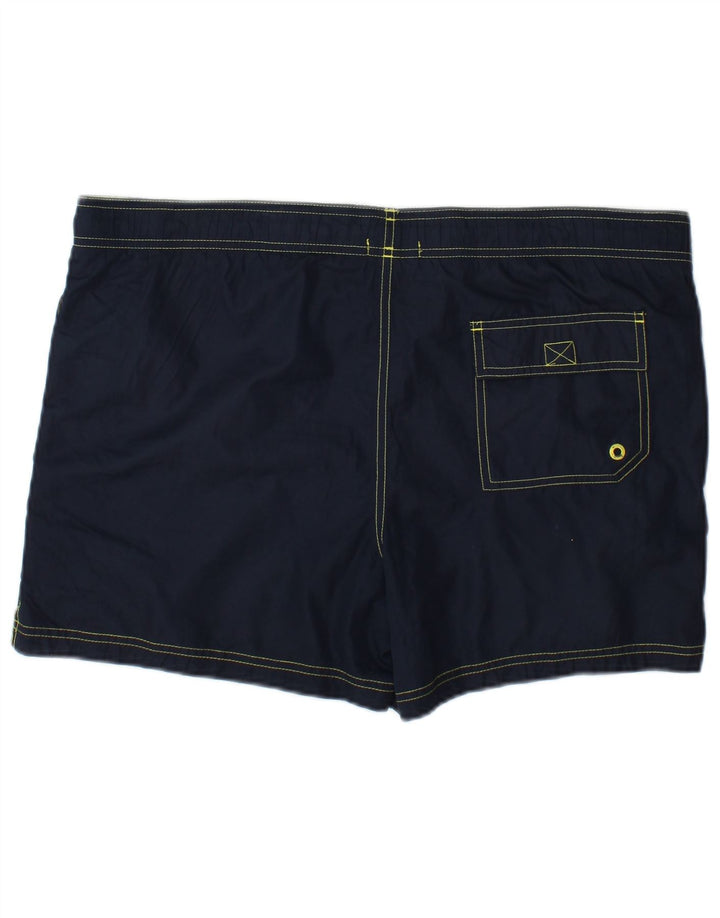 Pantaloni scurți de înot grafic Calvin Klein pentru bărbați, poliester mediu albastru bleumarin