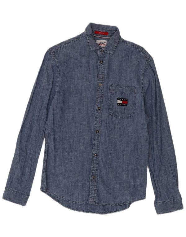 Cămașă pentru bărbați Tommy Hilfiger Classic Fit XS Blue Bumbac