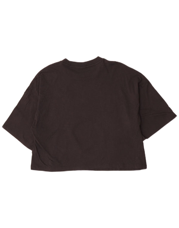 Tricou Puma pentru femei Crop Top UK 16 Large Black Bumbac