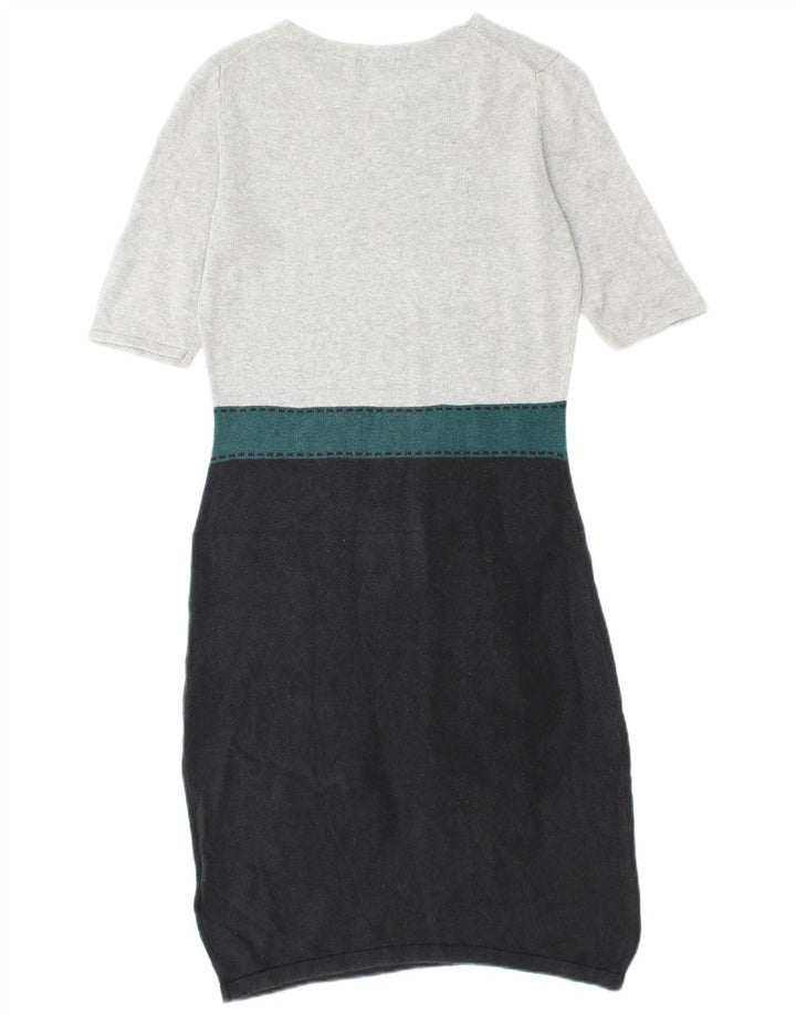 HOBBS Rochie cu mâneci scurte pentru femei UK 10 Mic, gri, mătase color bloc