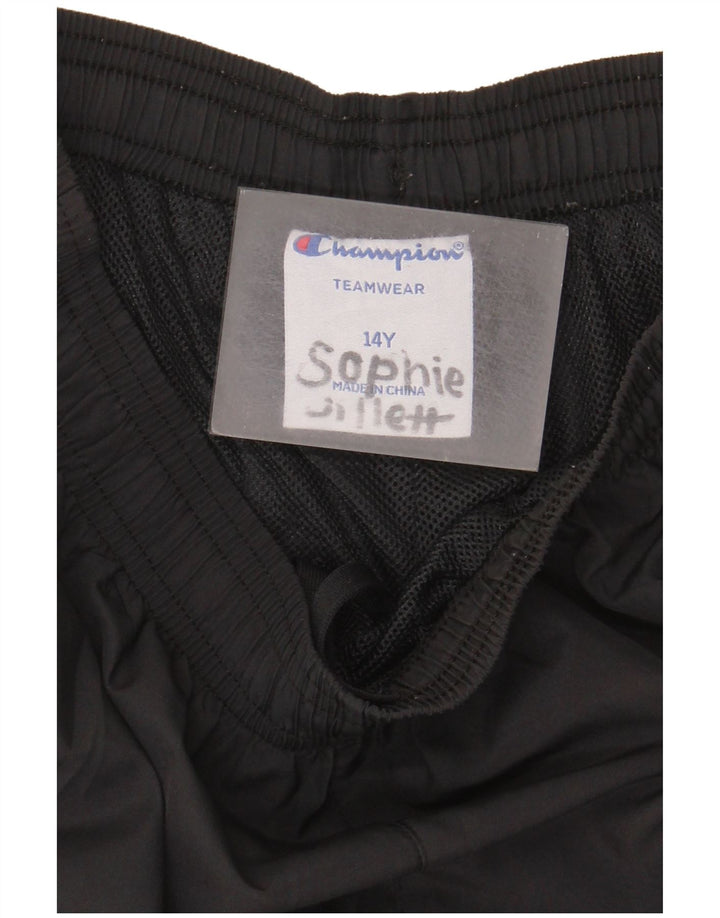 Pantaloni de trening Champion pentru baieti 13-14 ani poliester negru