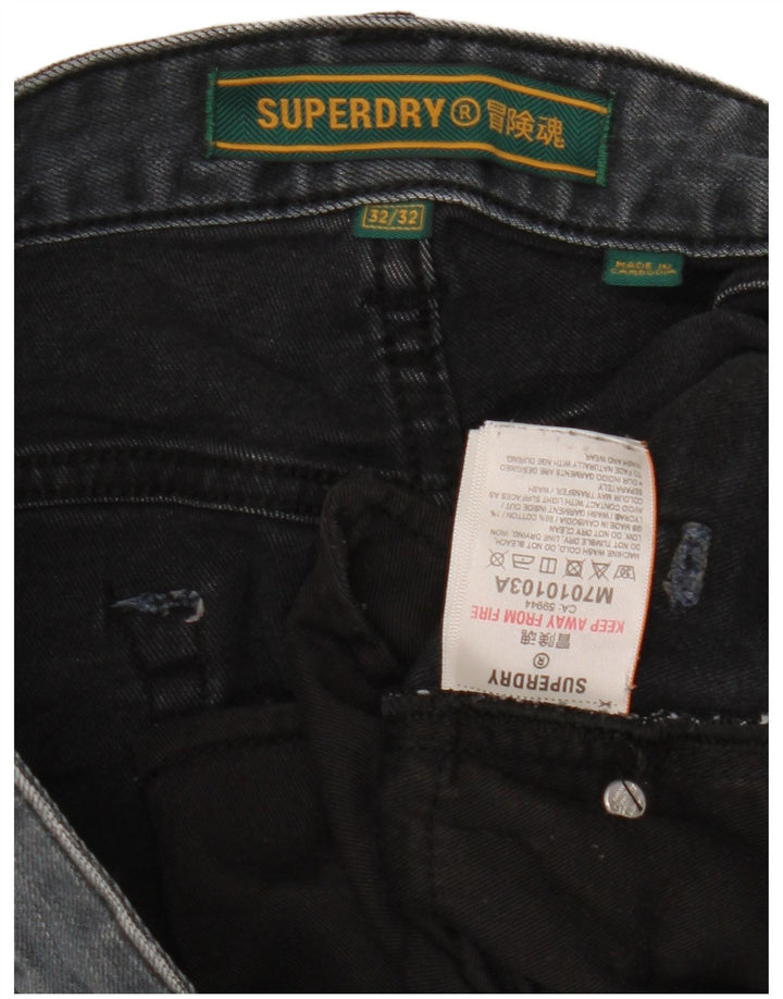 Blugi slim pentru bărbați Superdry W32 L32 bumbac gri