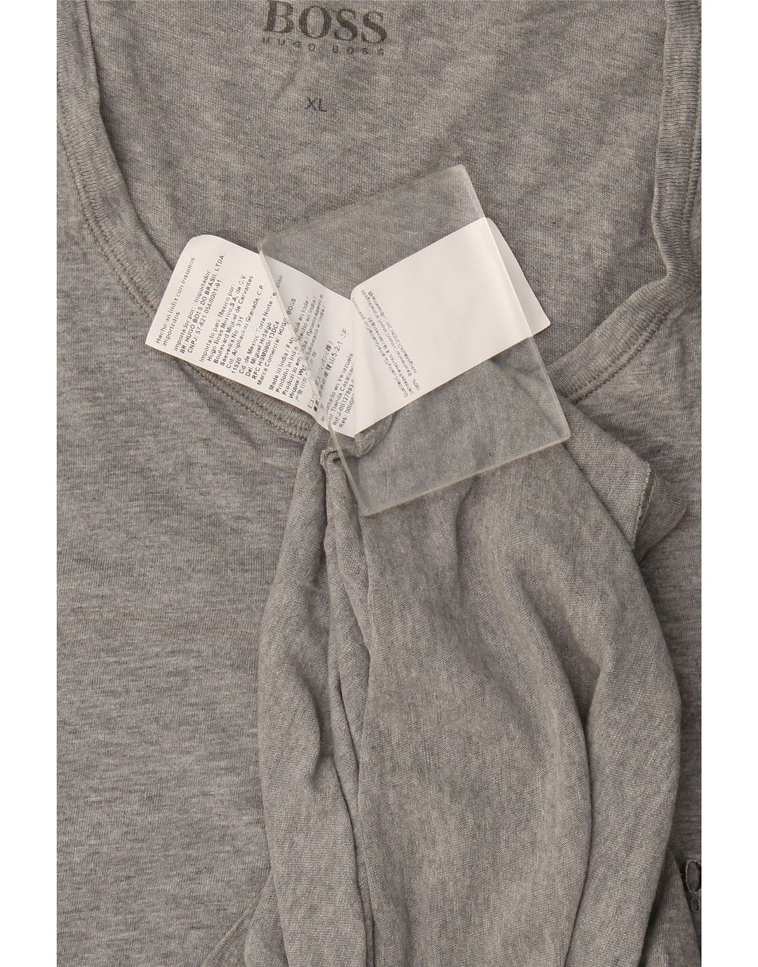 Tricou pentru bărbați Hugo Boss Top XL bumbac gri