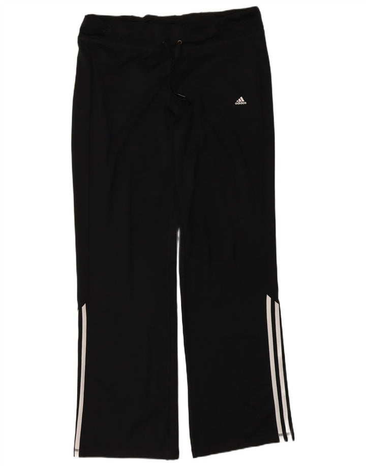 Pantaloni de trening Adidas Climalite pentru femei Marea Britanie 16/18 Poliester negru mare