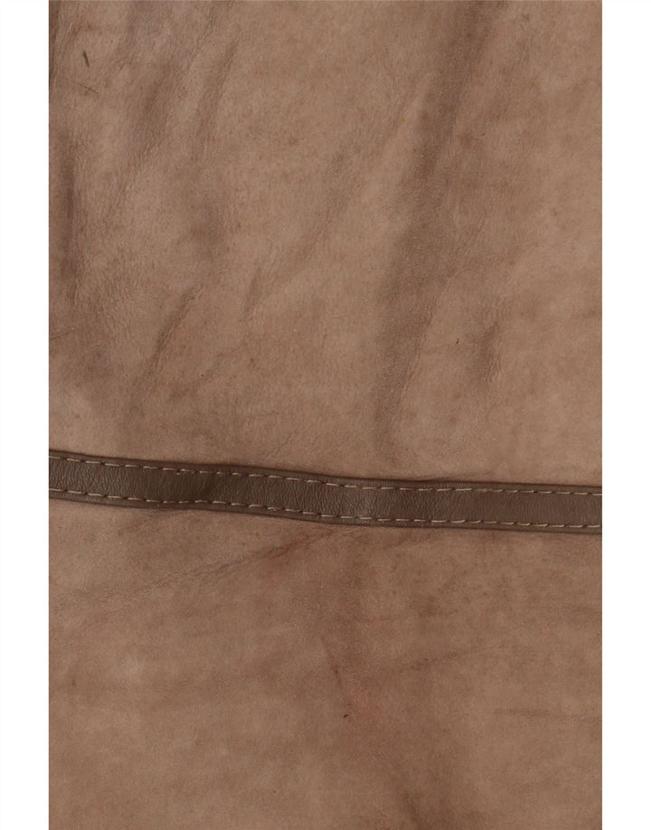 Palton din shearling pentru femei VINTAGE UK 14 Bej mediu