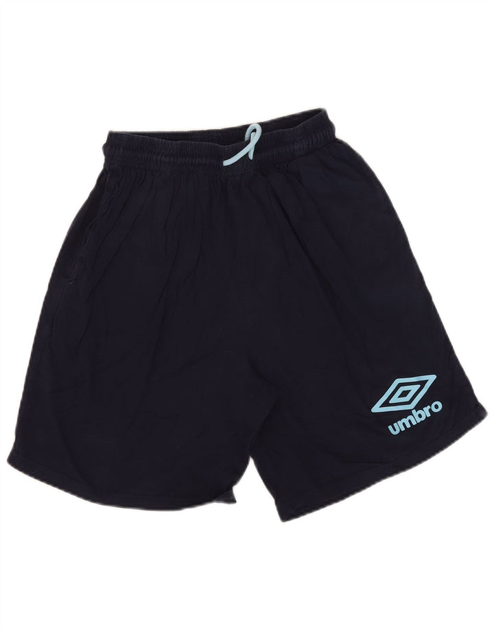 Pantaloni scurți sport Umbro pentru bărbați, bumbac, albastru bleumarin mediu