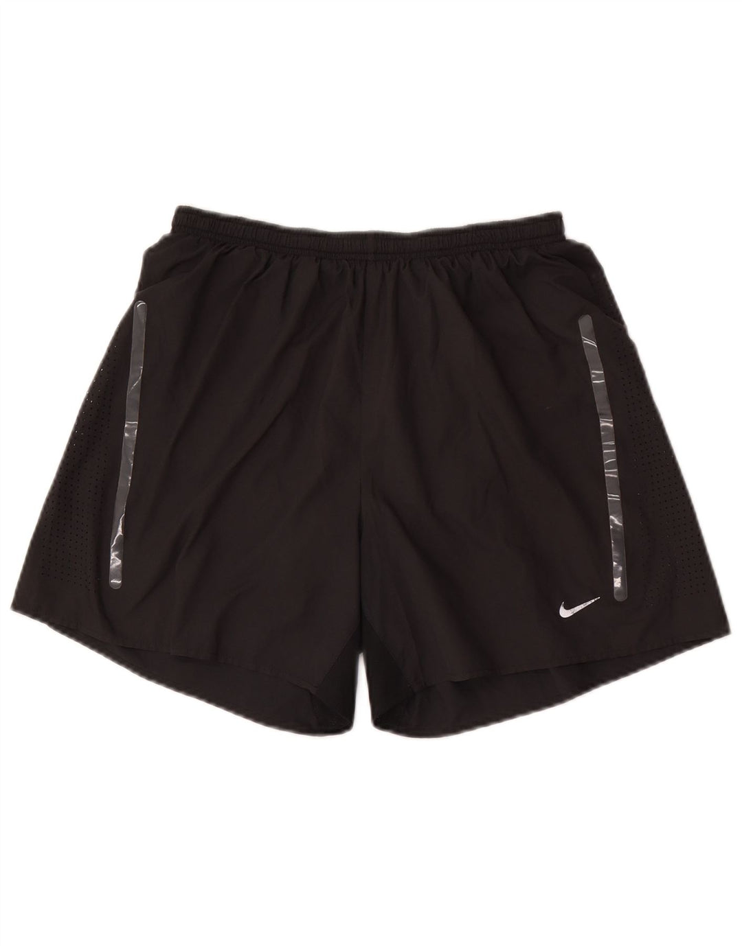 Pantaloni scurți sport NIKE Dri Fit pentru bărbați, poliester mediu negru