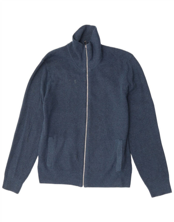 Pulover cardigan pentru bărbați Marks & Spencer, mare, poliester bleumarin
