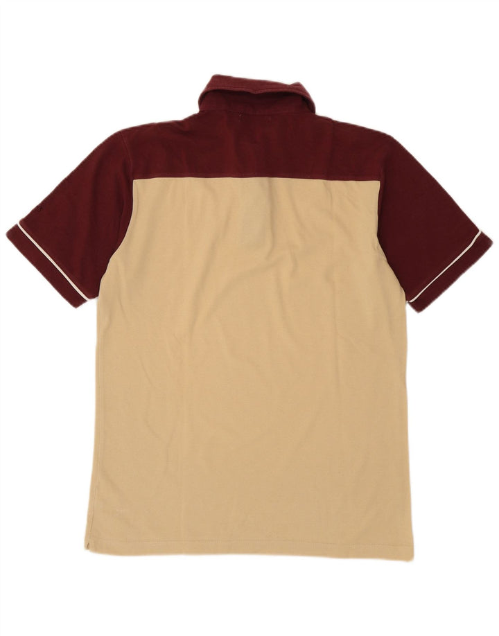 Tricou polo Asics pentru bărbați, bumbac color-bloc, bej mediu