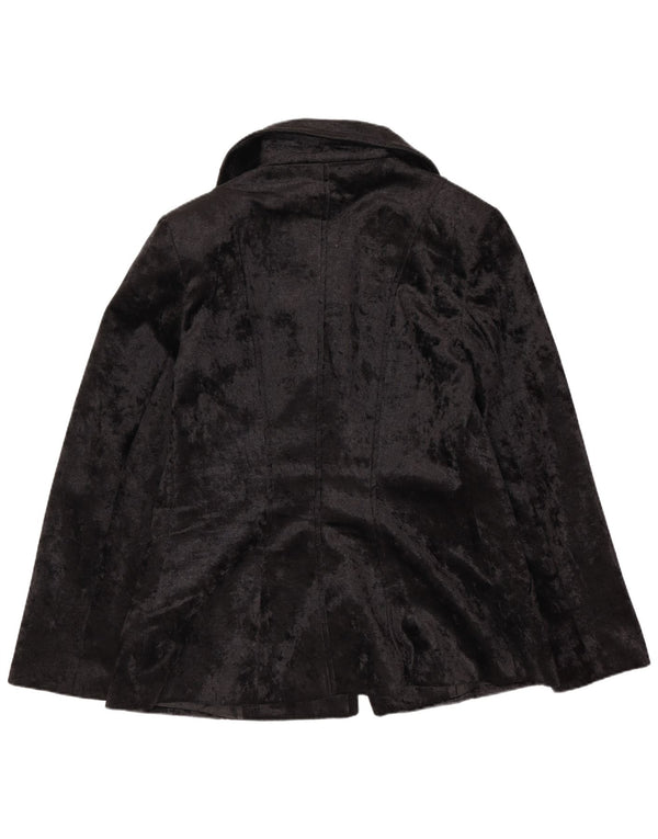 Jachetă pentru femei Sportstaff cu două piepturi, UK 14, poliester negru mare