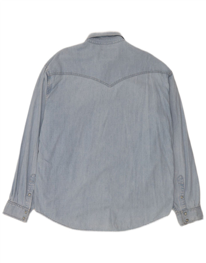 Cămașă din blugi pentru bărbați Wrangler, bumbac albastru XL