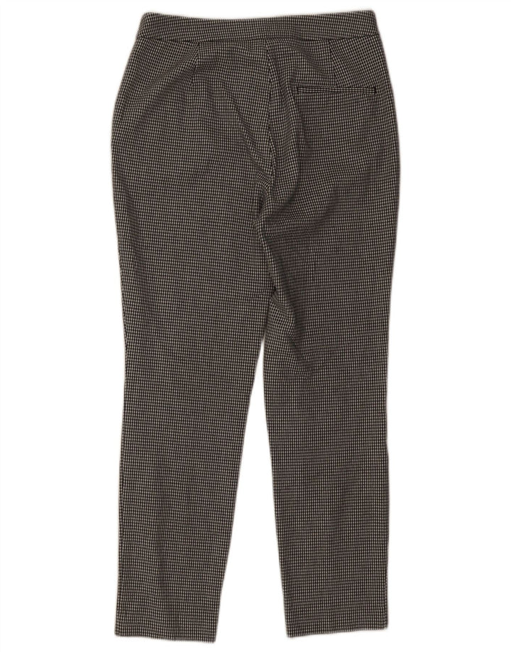 Pantaloni slim decupați Zara femei mici L26 L26 picior de găin negru