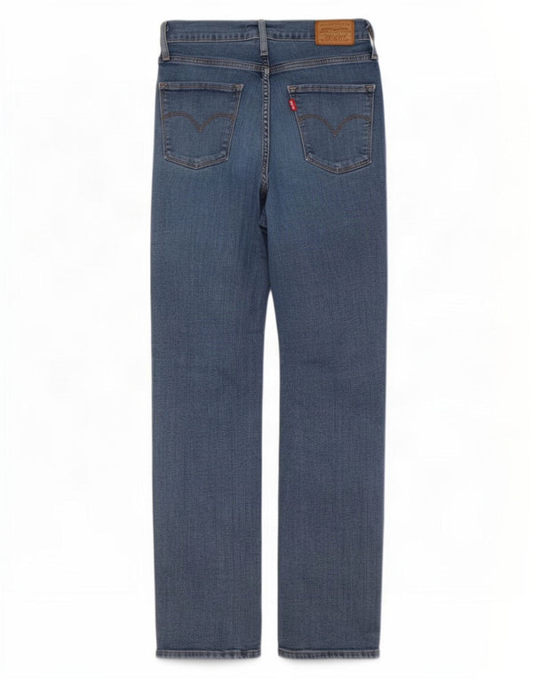 Blugi drepti cu talie înaltă Levi's 724 pentru femei L27 L28, bumbac albastru